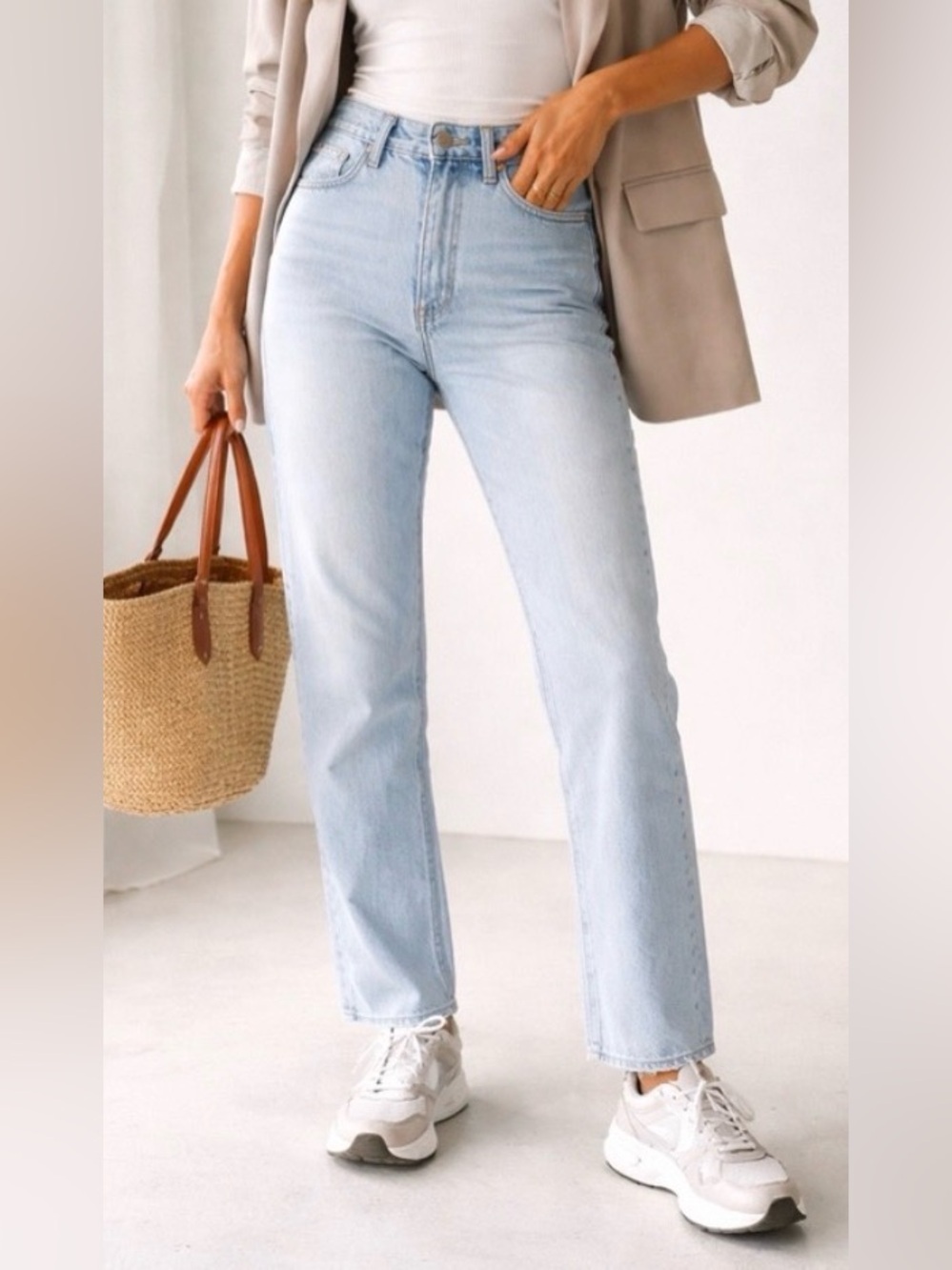 Madewell the perfect summer Jean light washHigh-Rise Straight Leg size 29